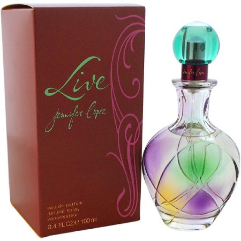 Jennifer Lopez Live for Women Eau de Parfum Spray, 3.4 oz