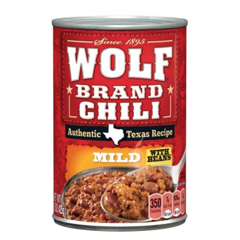 Wolf Brand Mild Chili with Beans, 15 ounces