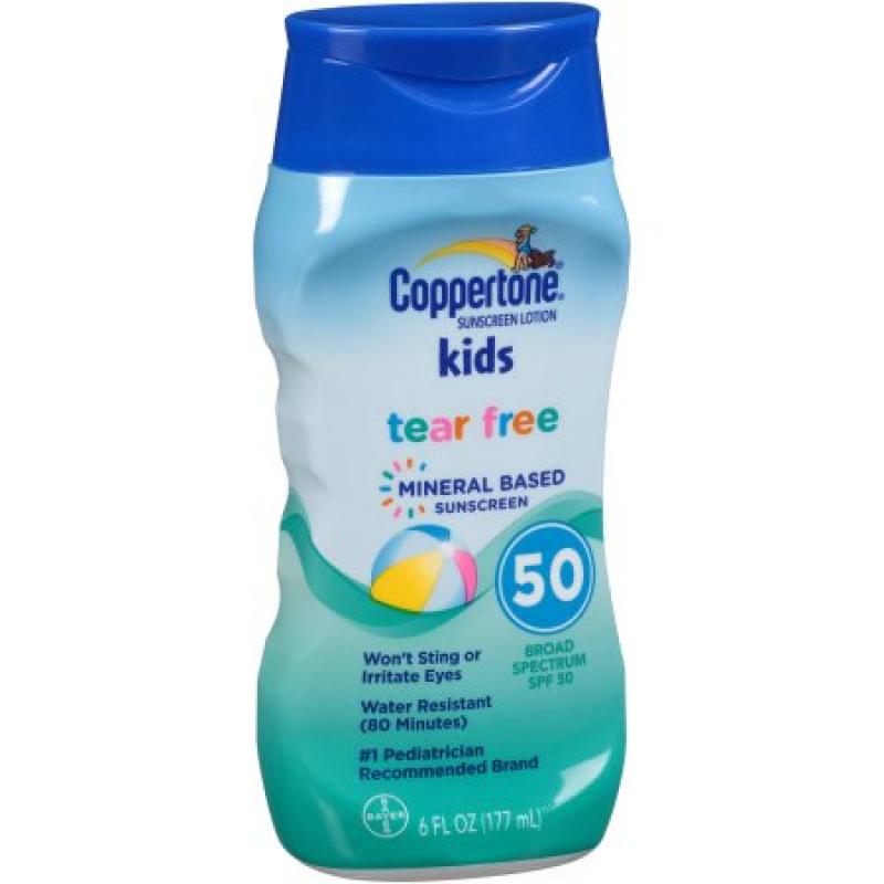 Coppertone Kids Mineral Based Sunscreen Lotion, SPF 50, 6 fl oz