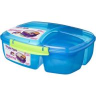 Sistema Triple Split Lunch Box with Yogurt Pot, Assorted