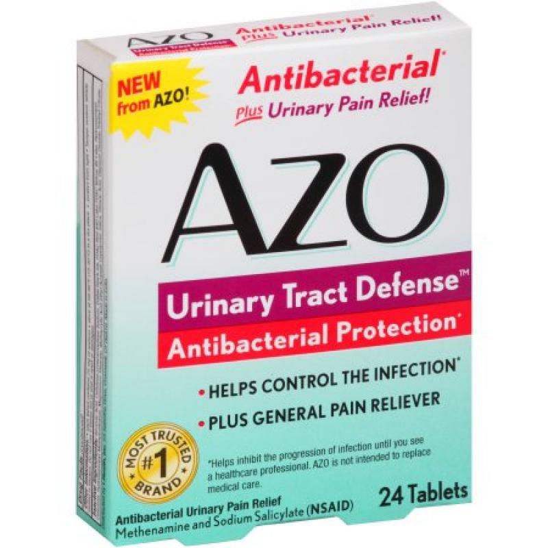 AZO Urinary Tract Defense Antibacterial Urinary Pain Relief Tablets, 24 count