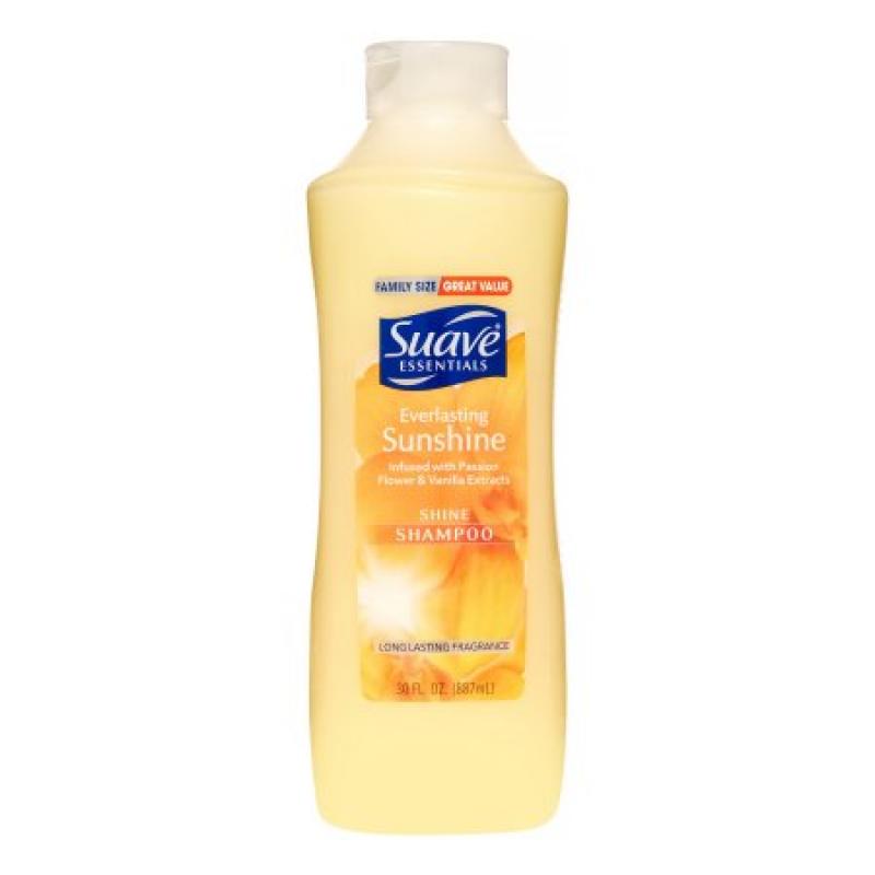 Suave Essentials Shine Shampoo, Everlasting Sunshine, 30 Fl Oz
