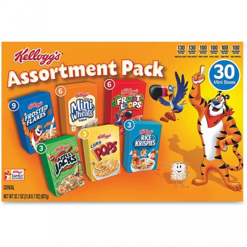 Kellogg&#039;s Jumbo Assortment Pack (32.7 oz., 30 pk.)