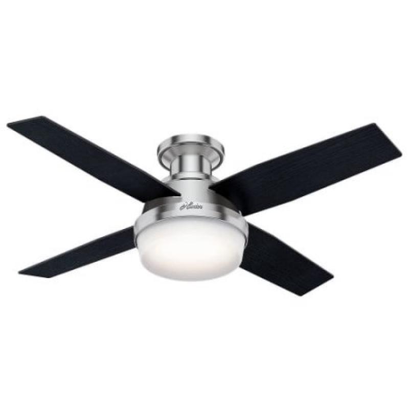 Hunter Dempsey 44 LED Low Profile 44" Indoor Ceiling Fan - 4 Reversible Blades w