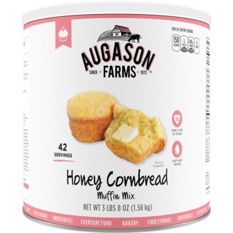 Augason Farms Honey Cornbread Muffin Mix, 72 oz