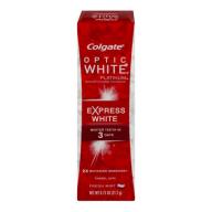 Colgate Optic White Anticavity Fluoride Toothpaste Express White Fresh Mint, 0.75 OZ