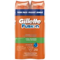 Gillette�� Fusion�� Ultra Sensitive Hydra Gel Shave Gel 2-7 oz. Aerosol Cans