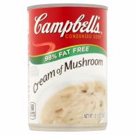 Campbell&#039;s 98% Fat Free Cream of Mushroom Soup 10.5oz