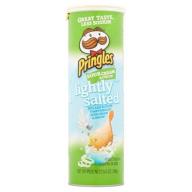 Pringles Lightly Salted Sour Cream & Onion Flavored Potato Crisps, 5.5 oz