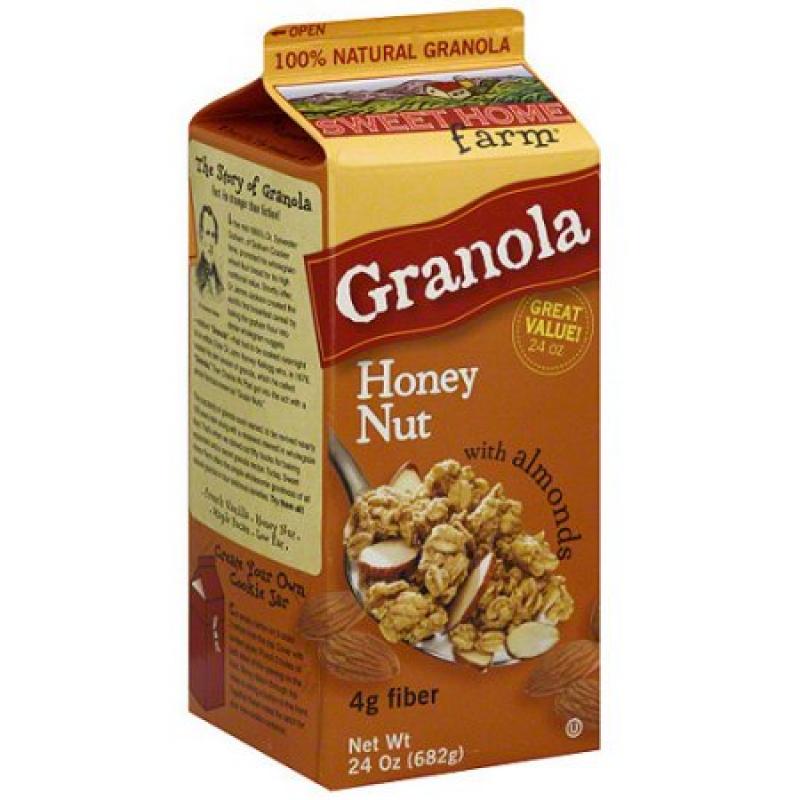 Sweet Home Farm Honey Nut Granola with Almonds, 24 oz (Pack of 8)