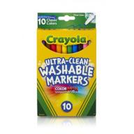 Crayola Ultra Clean Classic Fine Line Marker, 10-Count