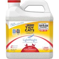 Purina Tidy Cats LightWeight Clumping Litter, 24/7 Performance for Multiple Cats, 6 lb. Jug