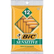 BIC Sensitive Shaver, Men&#039;s Disposable Razor, 12-pack
