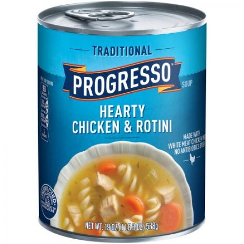 Progresso Low Fat Traditional Hearty Chicken & Rotini Soup 19 oz Can