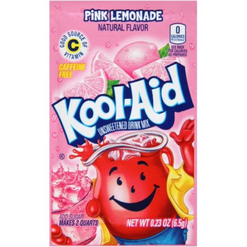 Kool-Aid Pink Lemonade Unsweetened Drink Mix 0.23 oz. Packet