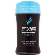 AXE Phoenix Antiperspirant Deodorant Stick for Men, 2.7 oz, Twin Pack