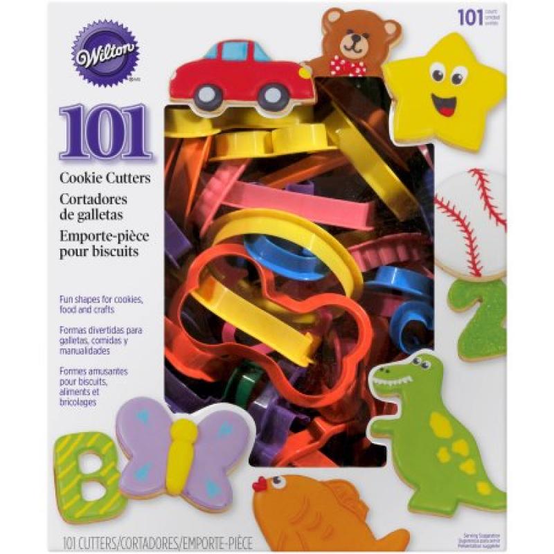 Wilton Plastic Cookie Cutters, Assorted Shapes 101 ct. 2304-1104