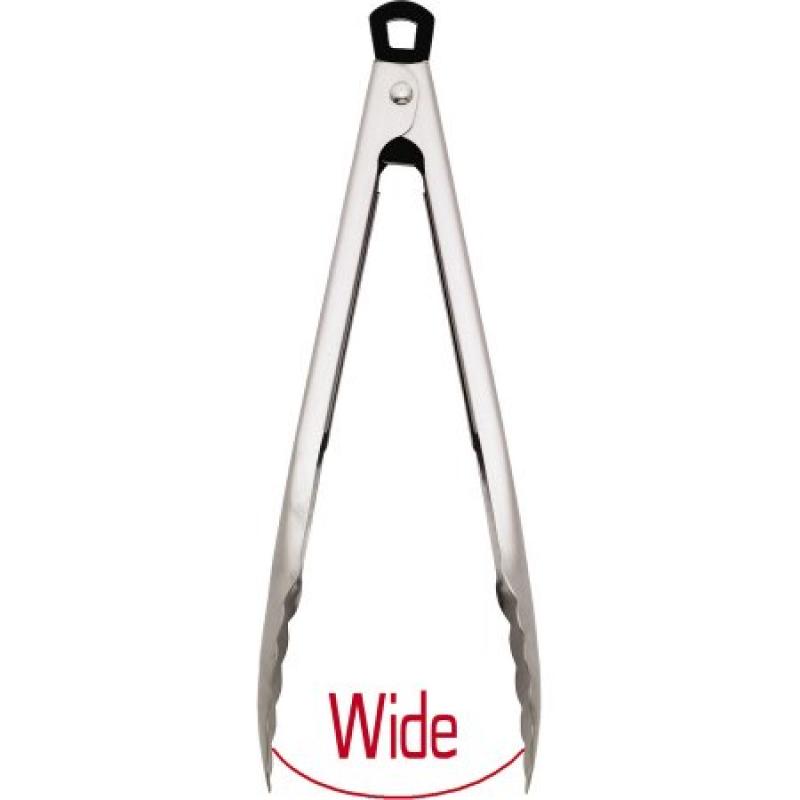 Professional 12" Dual Position Tongs, Stainless Steel