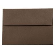 JAM Paper A6 Invitation Envelope, 4 3/4 x 6 1/2, Chocolate Brown Recycled, 250/pack
