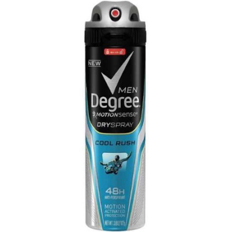 Degree Men MotionSense Antiperspirant Deodorant Dry Spray Cool Rush, 3.8 oz