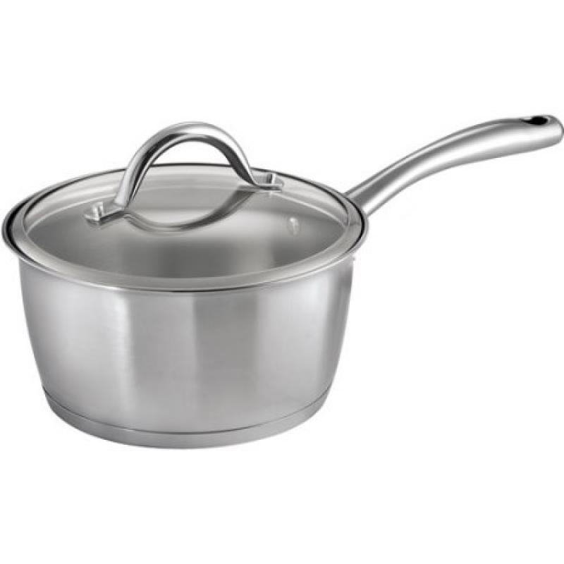 Tramontina 3-Quart Gourmet Tri-Ply Base Sauce Pan with Lid, Stainless Steel