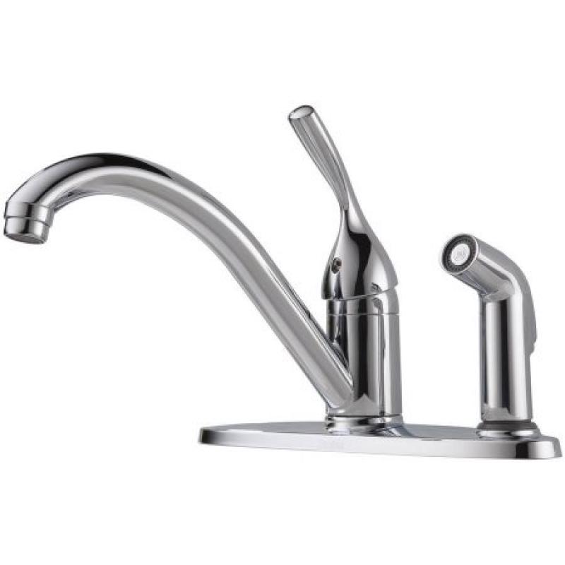Delta Faucet Company 300-DST Classic Single Handle Kitchen Faucet with Side Sprayer