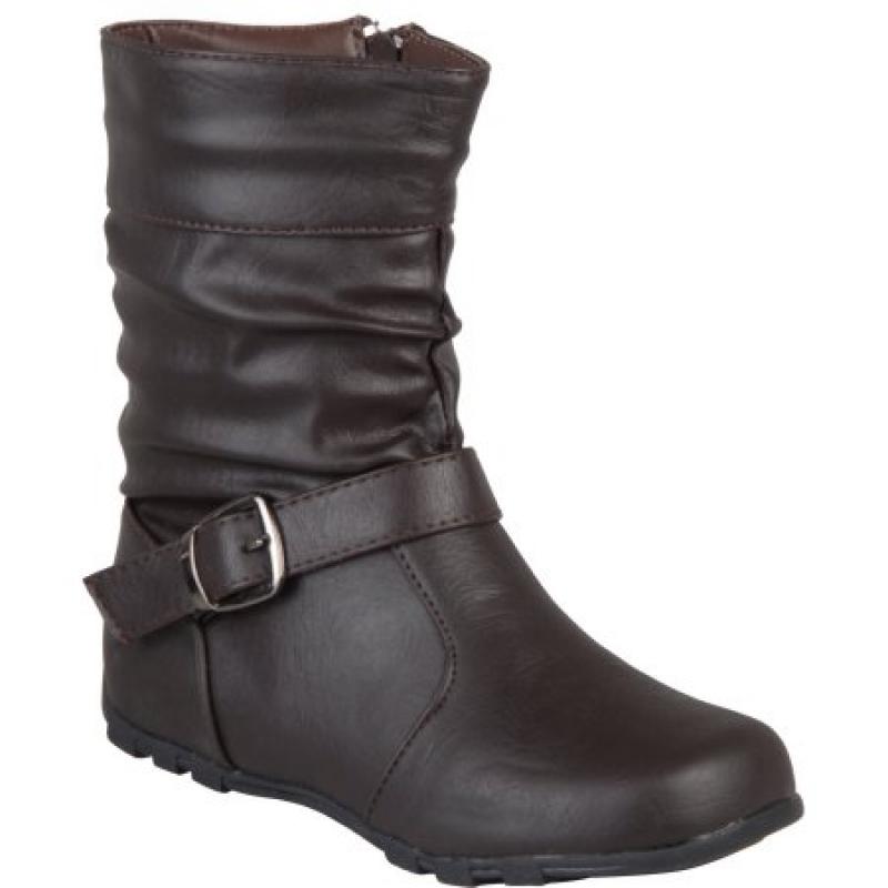Brinley Co Girls&#039; Slouchy Accent Mid-calf Boots