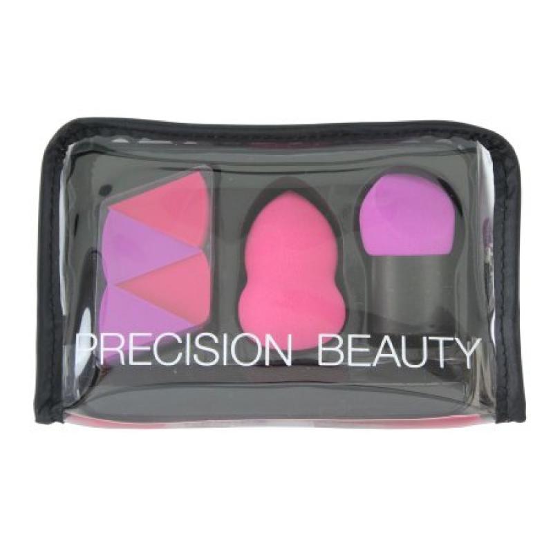 Precision Beauty Blending Sponge Set, Pink & Purple, 6 Ct