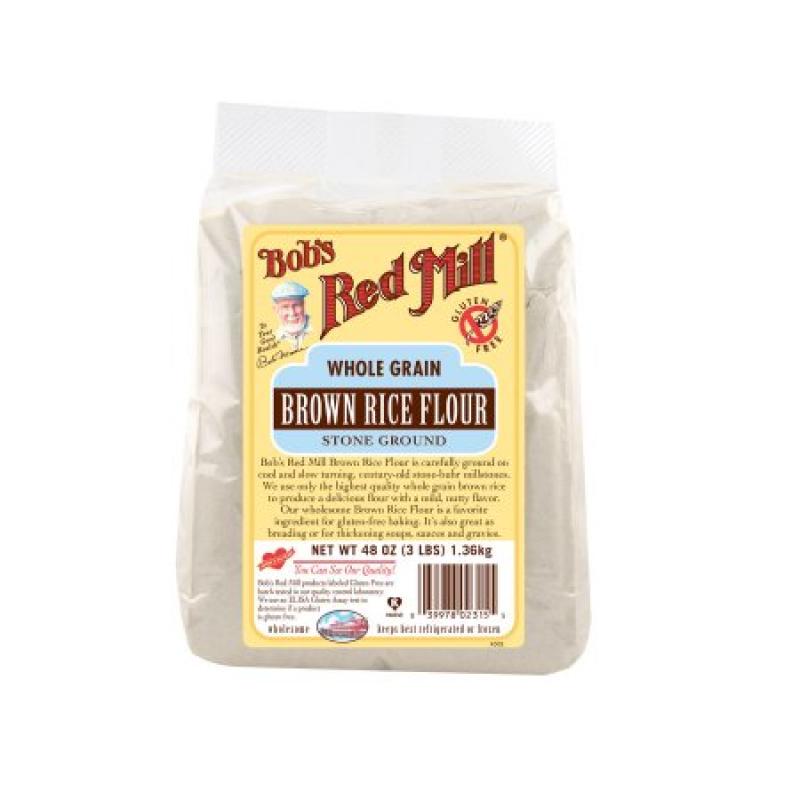 Bobs Red Mill Whole Grain Brown Rice Flour, 48 Oz