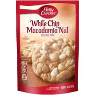 Betty Crocker Cookie Mix Pouch, White Chip Macadamia Nut, 14 Oz