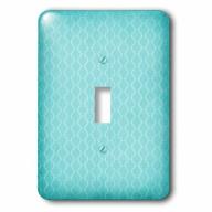 3dRose Elegant Light Turquoise Pattern, Single Toggle Switch