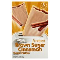 Great Value Frosted Brown Sugar Cinnamon Toaster Pastries, 8 Ct/14.6 Oz