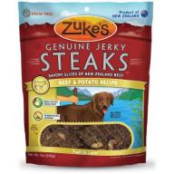 Zuke&#039;s Genuine Jerky Steaks, Beef and Potato, 7 oz, 6-Pack