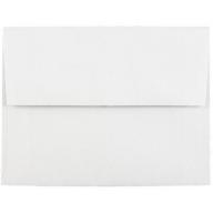 A2 (4 3/8" x 5-3/4") Paper Booklet Invitation Envelope, White, 25pk