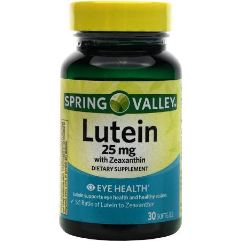 Spring Valley Lutein & Zeaxanthin Dietary Supplement, 30ct