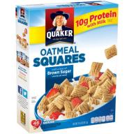 Quaker® Brown Sugar Oatmeal Squares Crunchy Oat Cereal 14.5 oz. Box