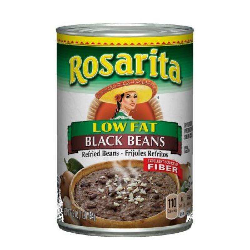 Rosarita Low Fat Black Beans, 16 Ounce