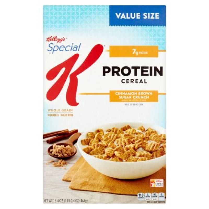 Kellogg&#039;s Special K Cinnamon Brown Sugar Crunch Protein Cereal Value Size 16.4 oz