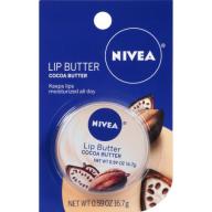 NIVEA Cocoa Butter Lip Butter .59 oz. Carded Tin