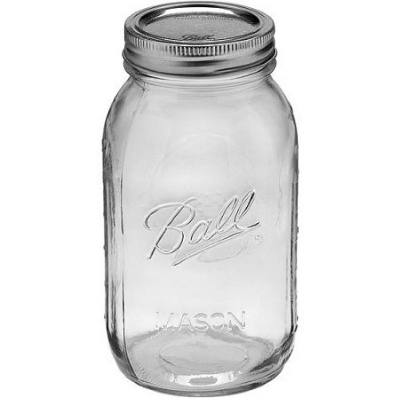 Ball 12-Count Regular Mouth Quart Jars with Lids and Bands