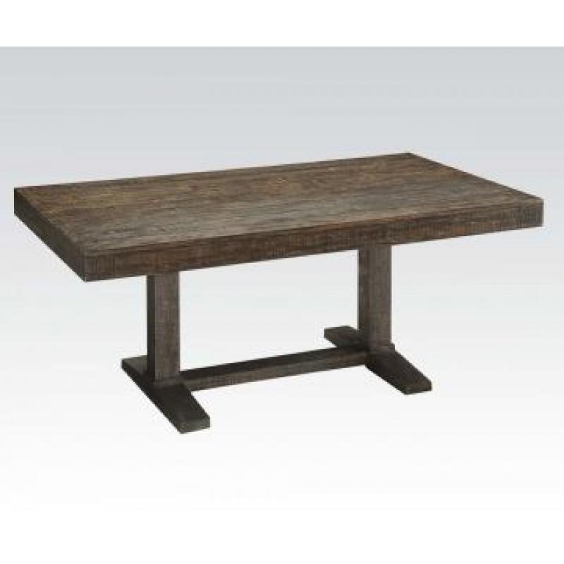 Acme Eliana Rectangular Dining Table in Salvage Brown 71710