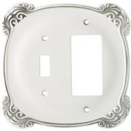 Brainerd Arboresque Single Switch/Decorator Wall Plate, White