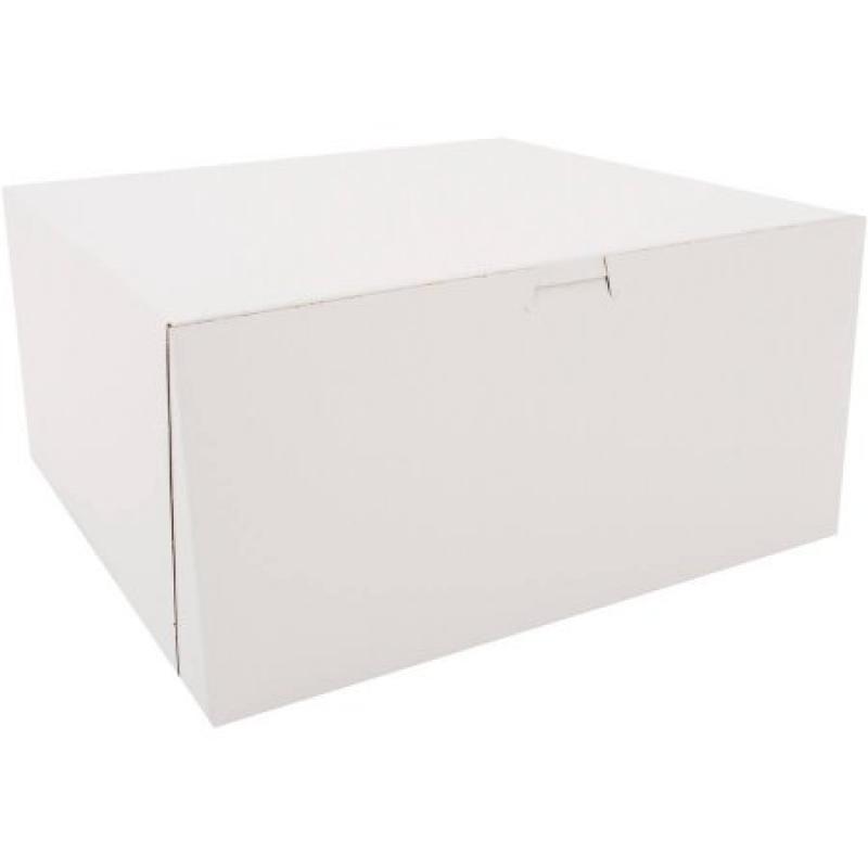 SCT Tuck-Top Paperboard Bakery Box, White