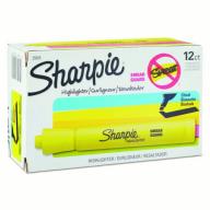 Sharpie Accent Tank Style Highlighter, Fluorescent Yellow, 12-Pack