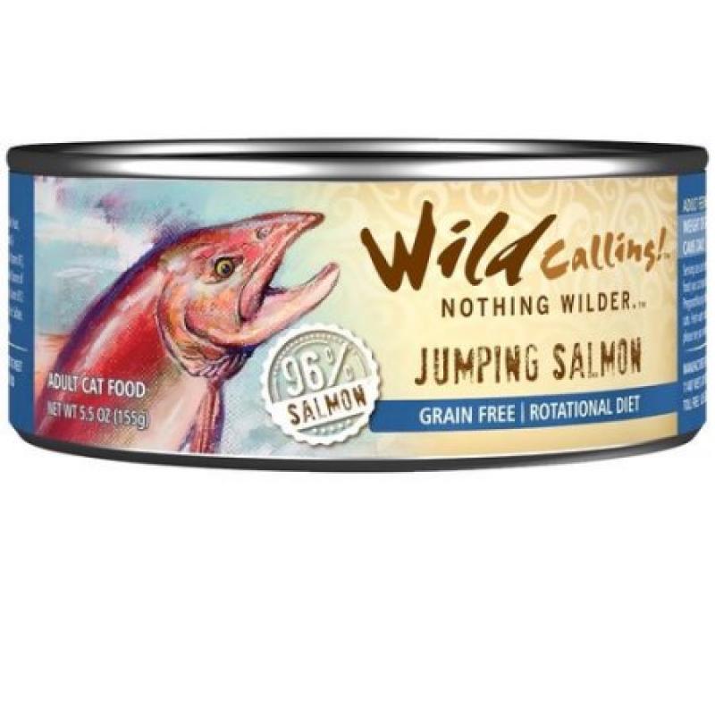 Wild Calling Jumping Salmon Canned Cat Food, 5.5 oz