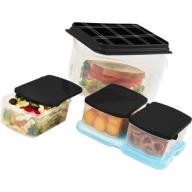 Lunch On The Go Lunch Container Set with Removable Ice Pack, Multiple Colors