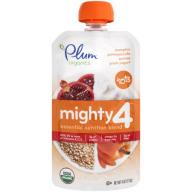 Plum Organics Tots Mighty 4 Pumpkin Pomegranate Quinoa & Greek Yogurt Essential Nutrition Blend 4 oz. Pouch