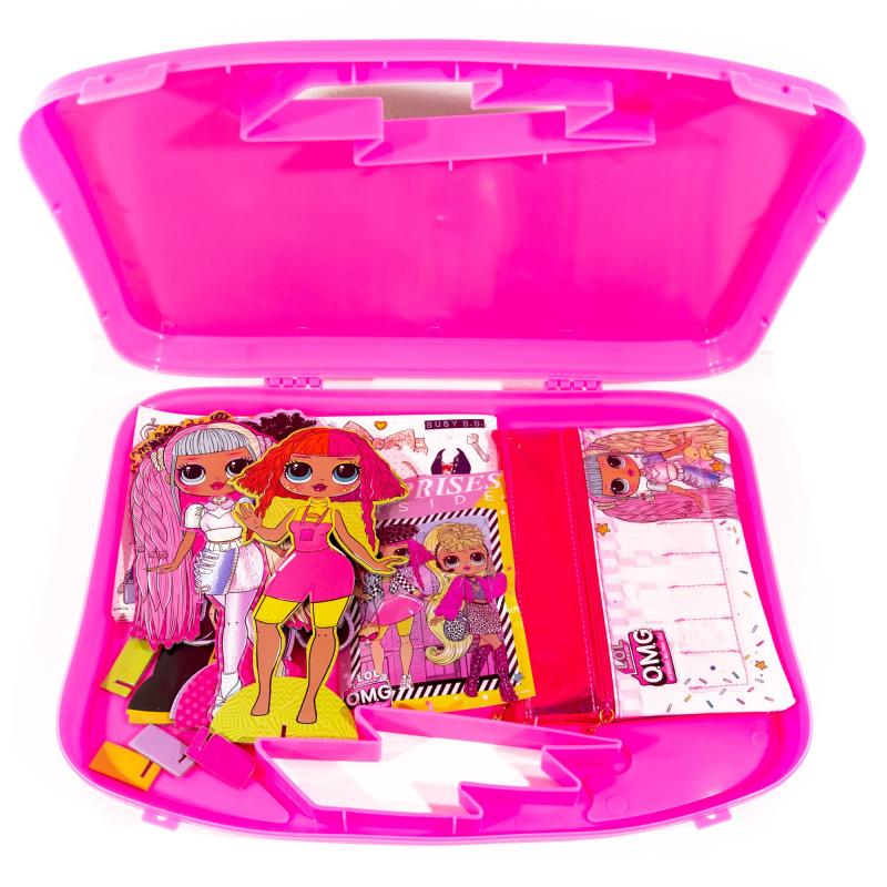 LOL Surprise! O.M.G. Ultimate Artist Set with Carry Case, Holographic Pouch, Dress Up Dolls & Fashion Sketchbook