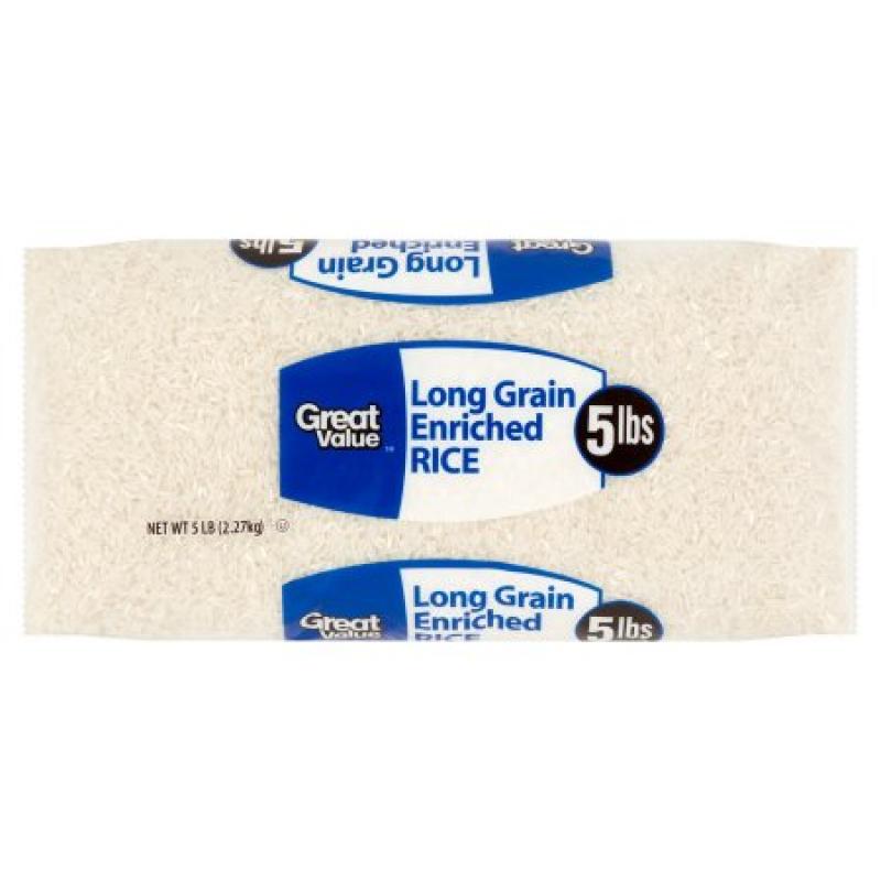 Great Value Long Grain Enriched Rice, 5 lb