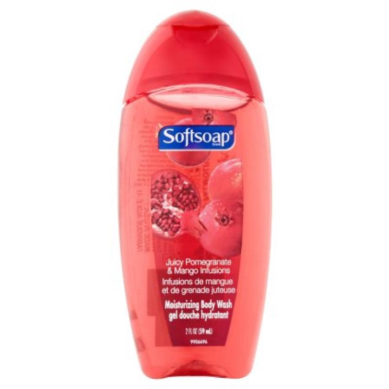 Softsoap Juicy Pomegranate & Mango Infusions Moisturizing Body Wash, 2 fl oz